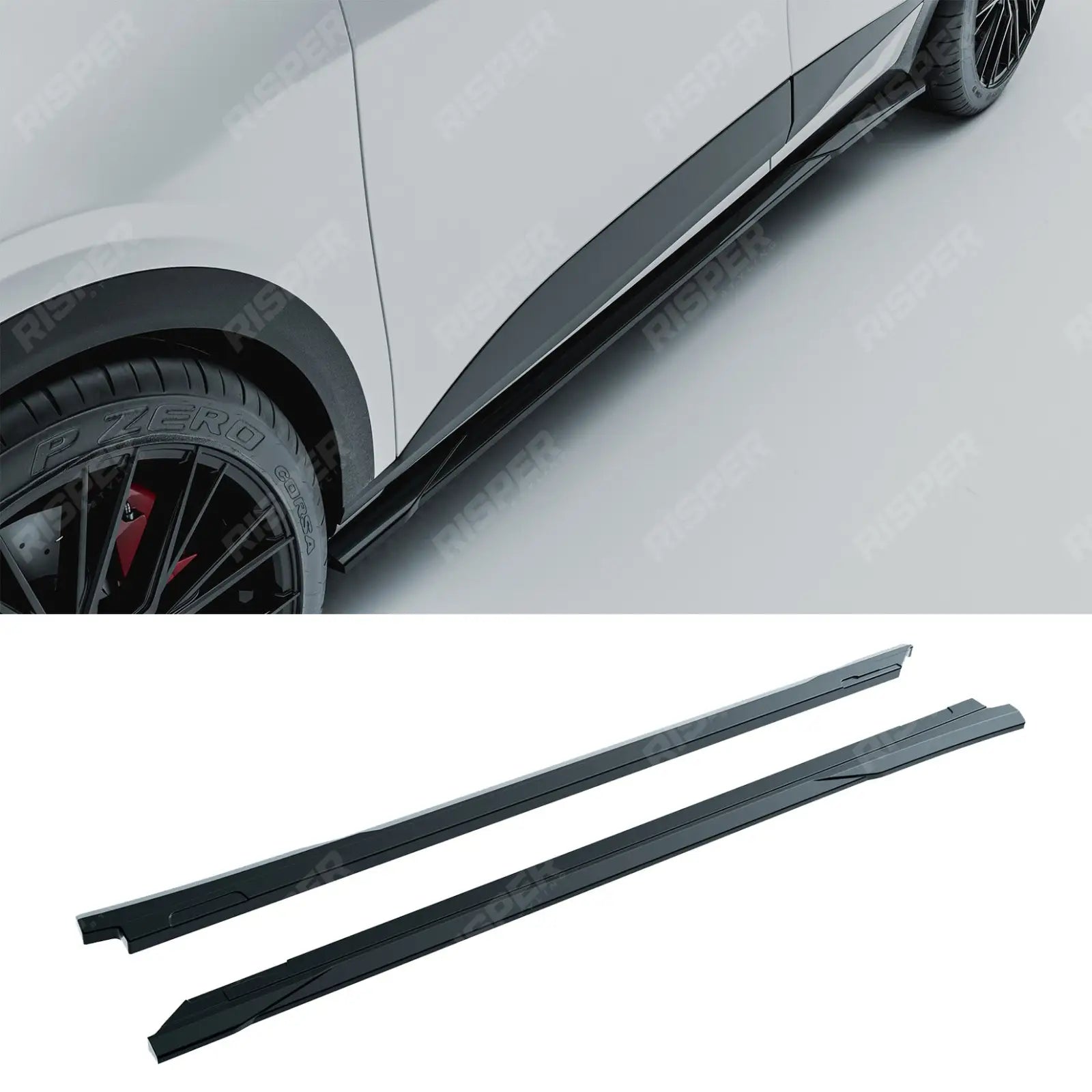 Side Skirt Splitters In Gloss Black For Kia Sportage MK5 GT Line 2021-2025 - Aero Kit Main image