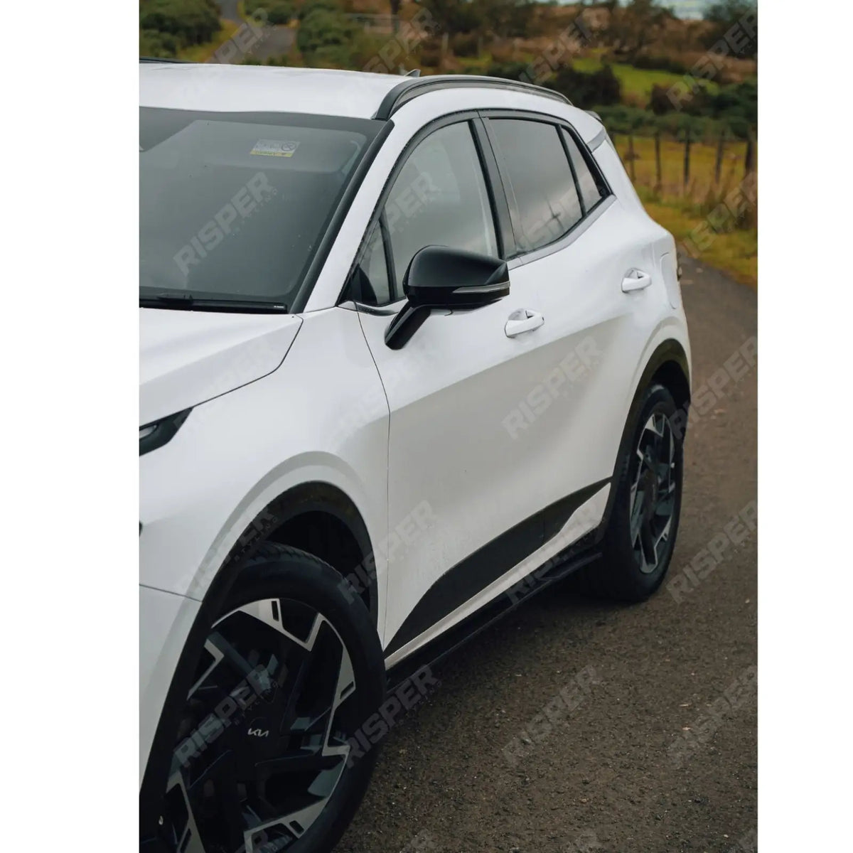 Side Skirt Splitters In Gloss Black For Kia Sportage MK5 GT Line 2021-2025 - Side Skirt Splitters