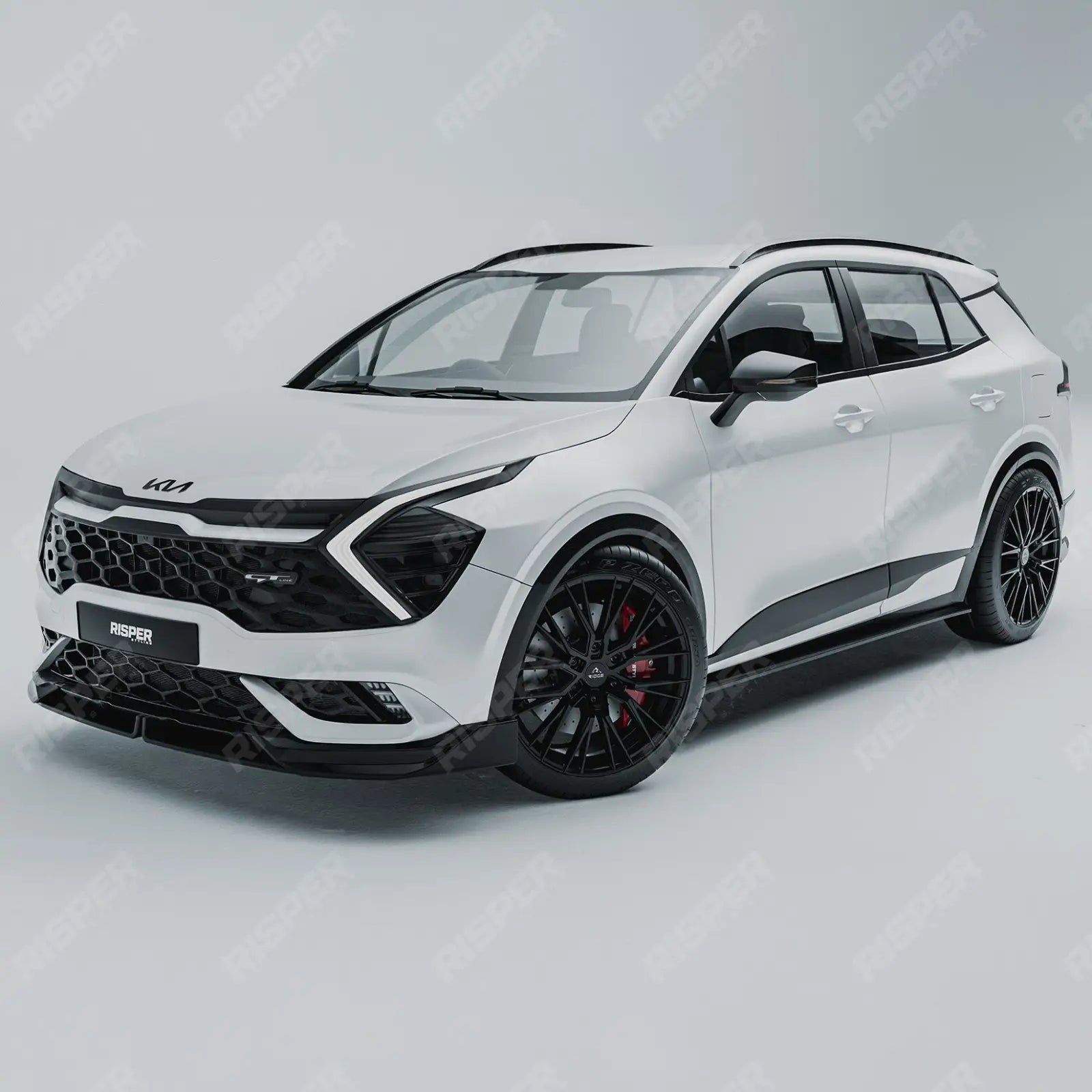 Side Skirt Splitters In Gloss Black For Kia Sportage MK5 GT Line 2021-2025 Secondary image