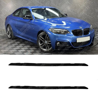 Side Skirt Splitters In Matt Black For BMW 2 Series F22 2014-2021 - Side Skirt Splitters