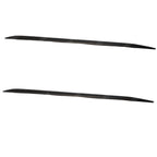 Bmw 4 Series G22 M Sport 2020+ Side Skirt Splitters In Matte Black