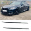 Bmw 5 Series F10 M Sport 2009 - 2017 Side Skirt Splitters In Matte Black