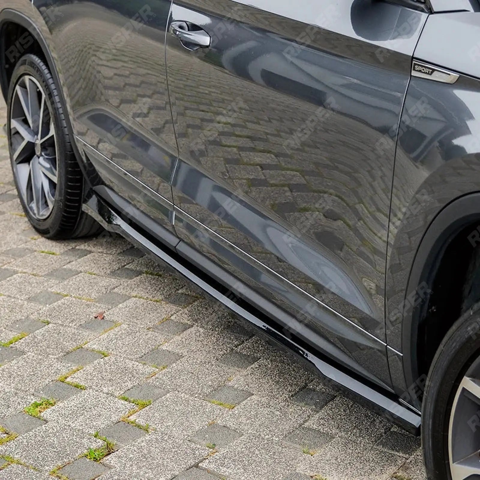 Side Skirts (2 Pcs) For Skoda Kodiaq Sportline Mk1 Facelift 2021-2023 - Side Skirt Splitters