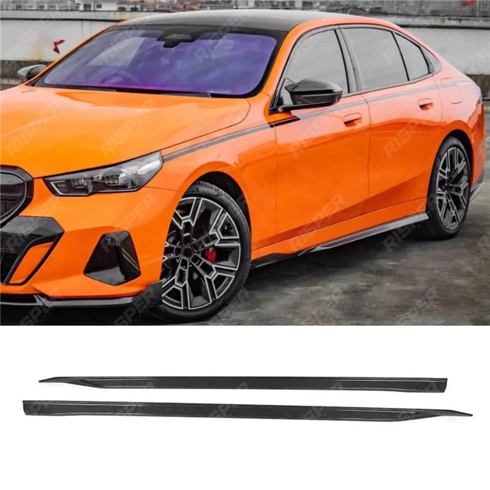 Bmw 5 Series G60 2024 On M Sport Side Skirts In Carbon Look Main image