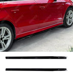 Side Skirts in Gloss Black For Audi A3 S3 8v 2013-2020 S LINE - Side Skirt Splitters