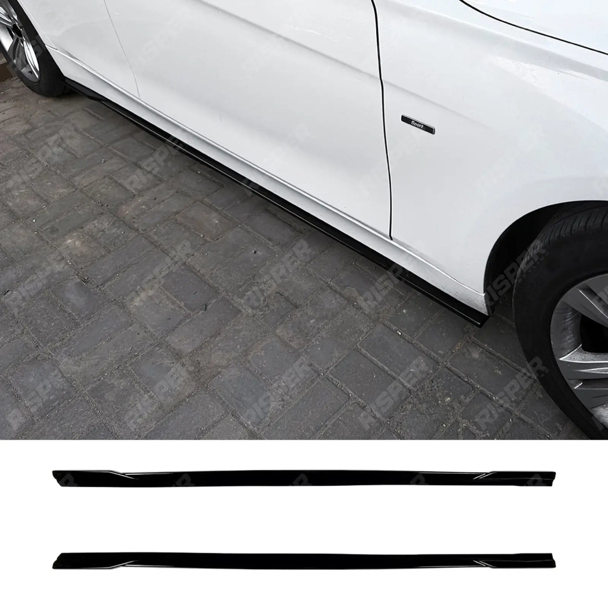Side Skirts in Gloss Black For BMW 3 Series F30 F31 2013-2019 - Side Skirt Splitters