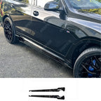 BMW X7 G07 LCI 2023+ Side Skirts In Gloss Black - Side Skirt Splitters