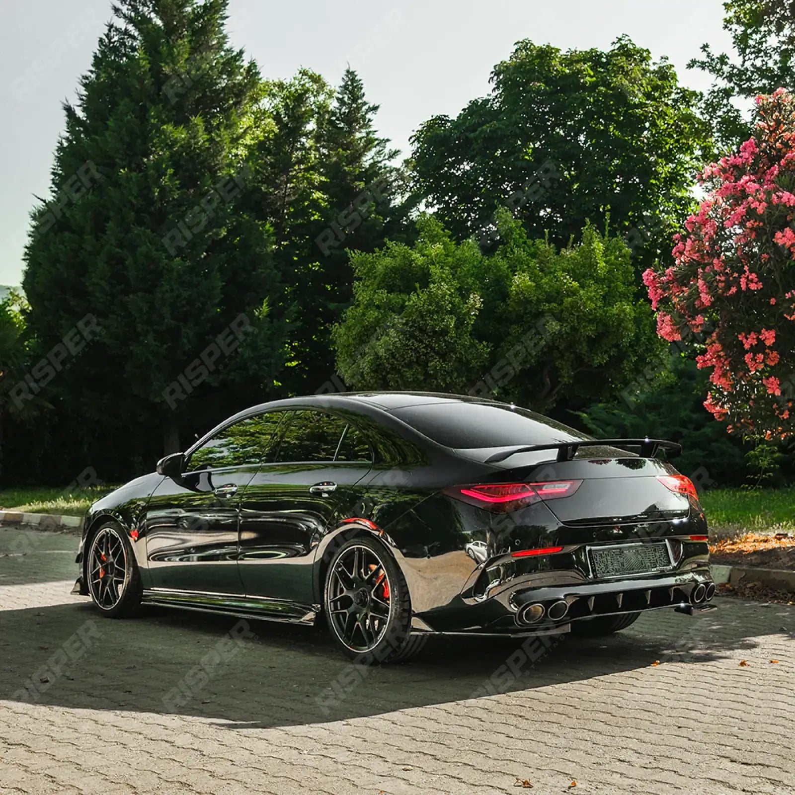Mercedes Cla45 C118 2019-2023 Side Skirts in Gloss Black - Side Skirt Splitters