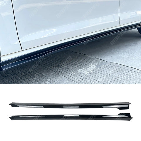 Side Skirts in Gloss Black For Vw Golf 2017-2019 Mk7 Mk7.5 TCR - Side Skirt Splitters