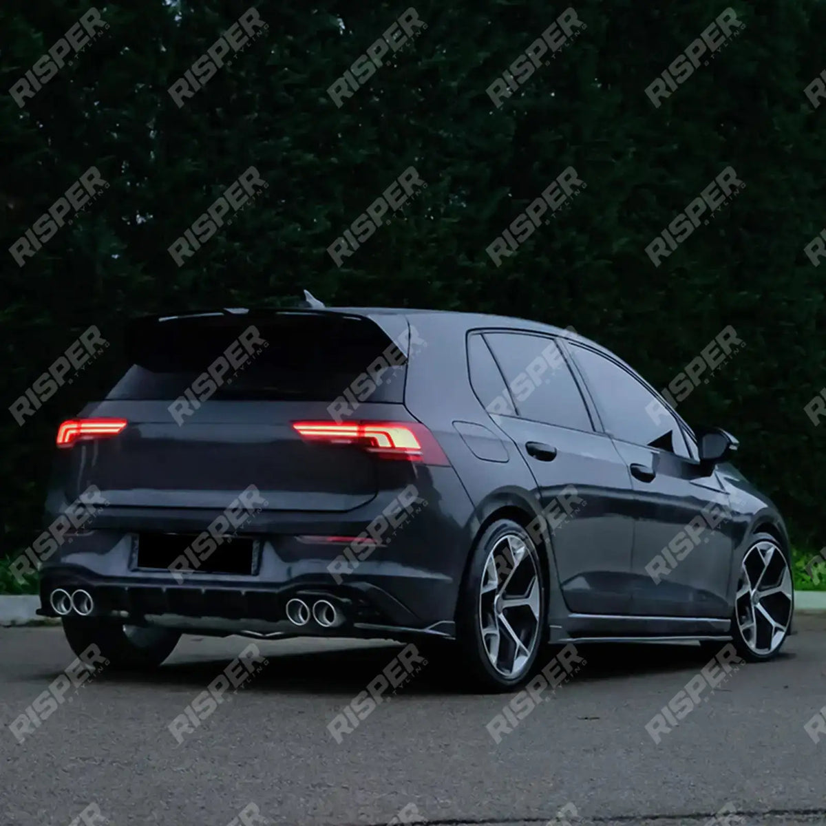 Vw Golf Mk8 2019-2024 Standard Complete Body Kit in Gloss Black - Body Kit