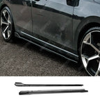 Vw Golf Mk8 2019 on Standard Side Skirts in Gloss Black - Side Skirt Splitters