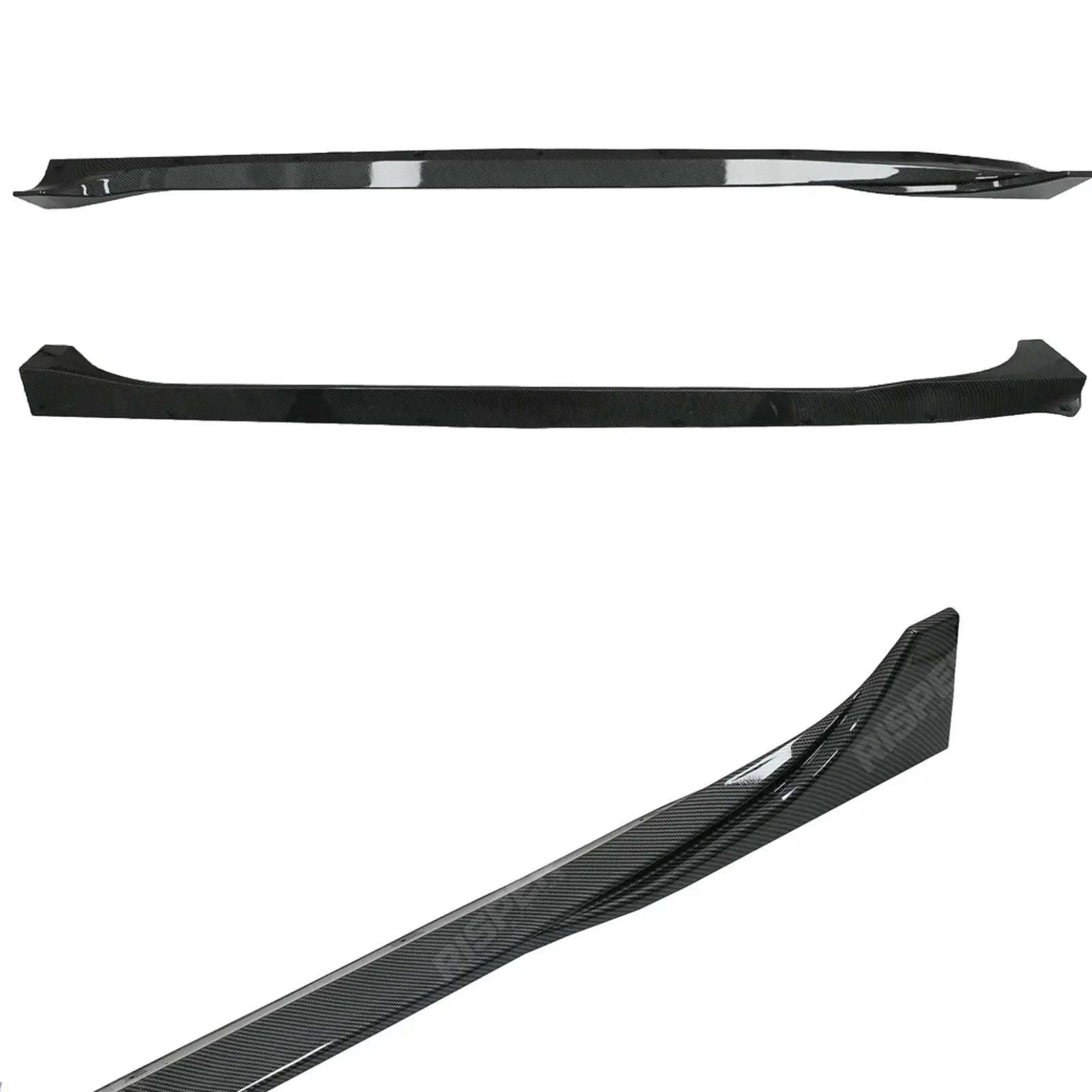 Side Skirts Pair In Carbon Look For Tesla Model 3 2018 - 2023 Secondary image