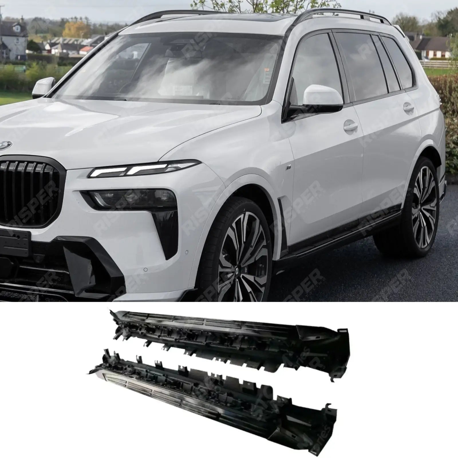 BMW X7 G07 Side Steps - Gloss Black - Side Steps