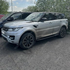 Range Rover Sport / Vogue / 2013 On Side Steps Running Boards Silver & Black
