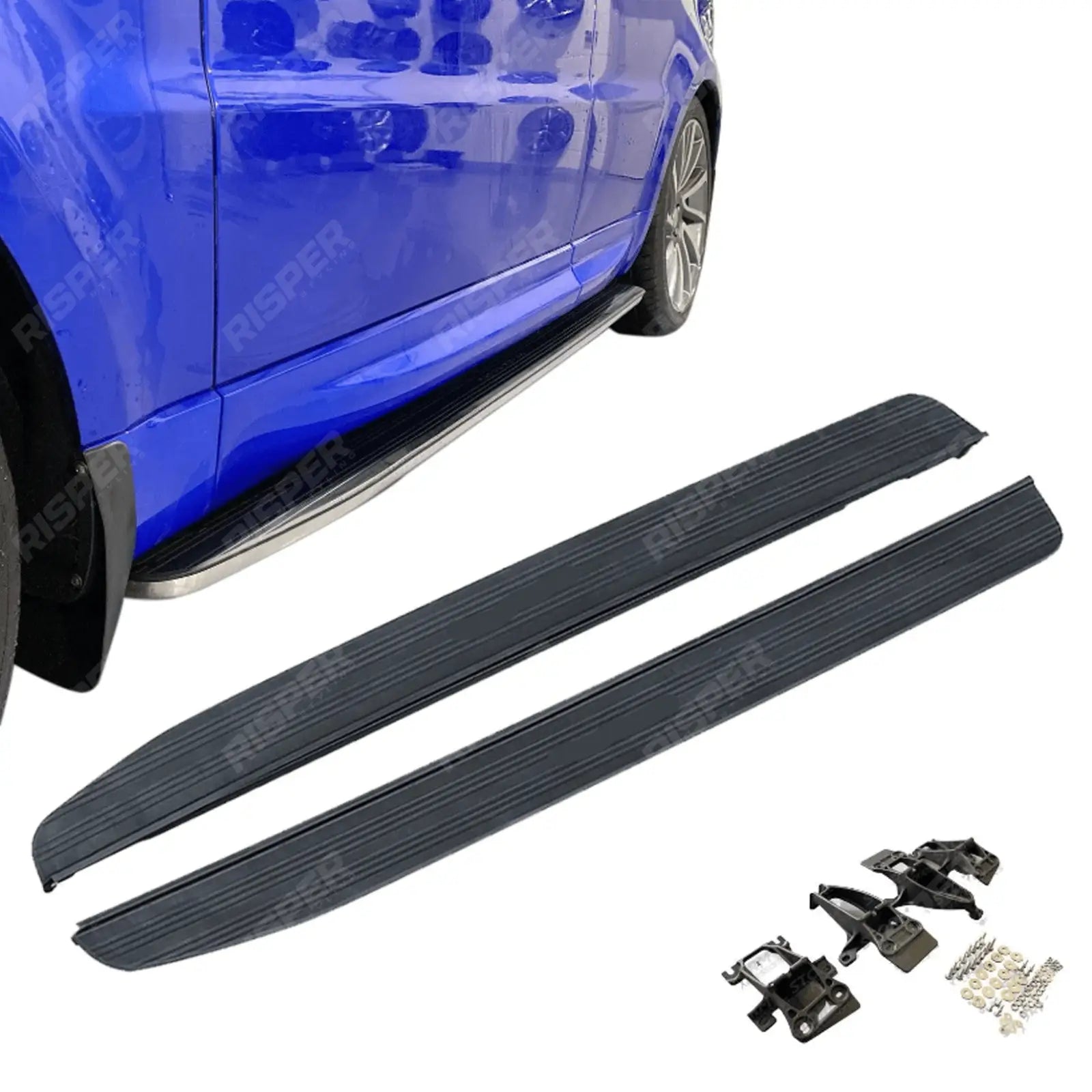 Range Rover Sport / Vogue / 2013 On Side Steps Running Boards Silver & Black