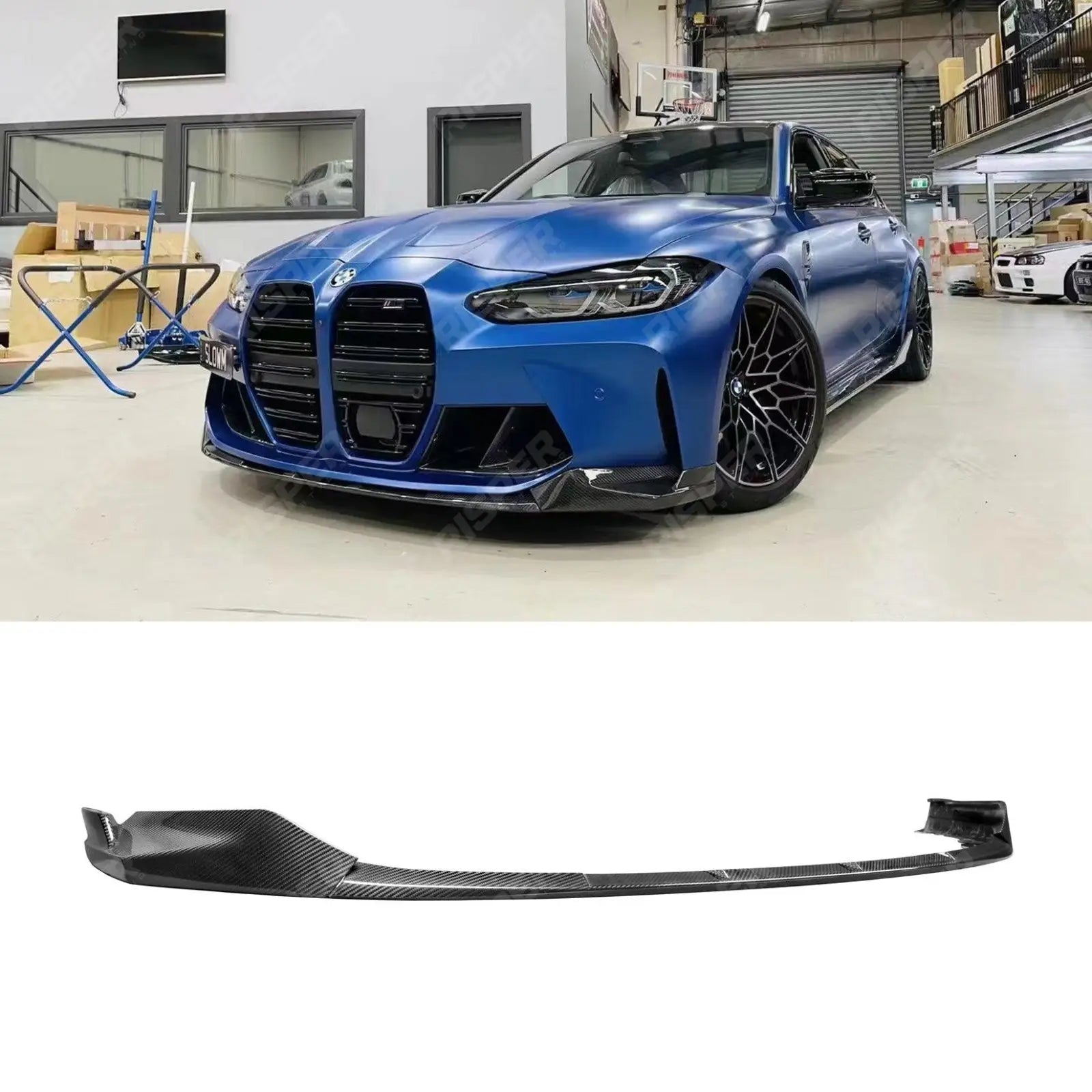 BMW M3 M4 G80 G82 G83 - Pre Preg Carbon Fibre M Performance Front Splitter Main image