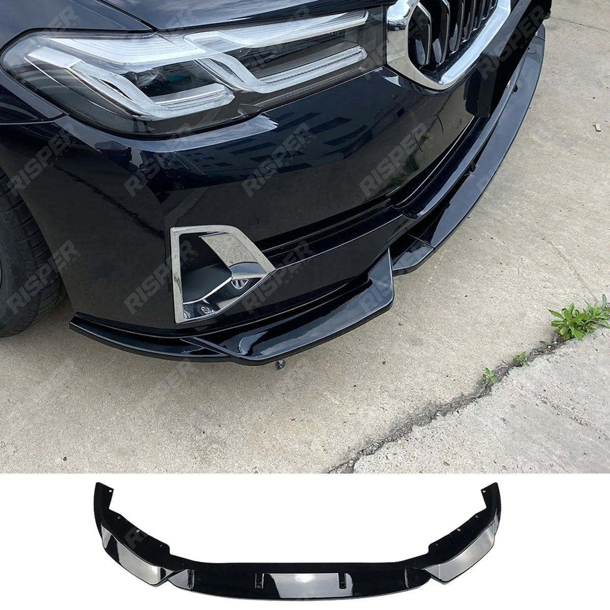 Standard Front Splitter in Gloss Black For BMW G30 G31 5 Series LCI 2021-2023 - Front Splitter