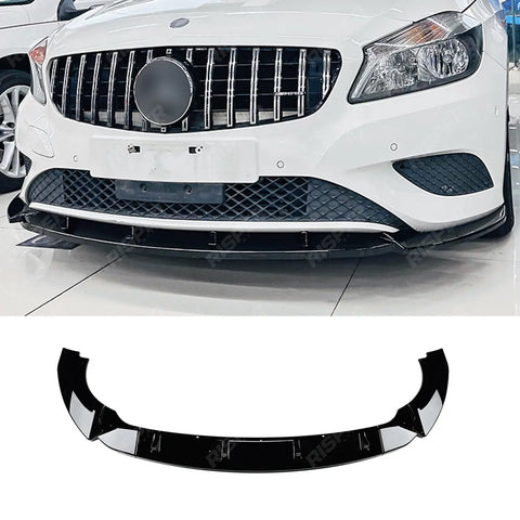 Standard Front Splitter in Gloss Black For Mercedes A Class W176 2013-2016 Pre Facelift - Front Splitter