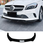 Standard Front Splitter in Gloss Black For Mercedes a Class W176 2016-2018 Facelift - Front Splitter