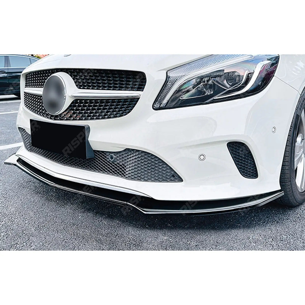 Standard Front Splitter in Gloss Black For Mercedes a Class W176 2016-2018 Facelift - Front Splitter