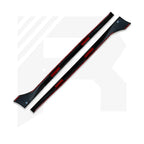 VW Golf MK8 Standard 'R' Style Side Skirts in Gloss Black