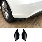 Standard Rear Splitters in Gloss Black For Mercedes A Class W176 2013-2016 Pre Facelift - Rear Bumper Splitters