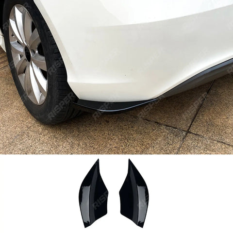 Standard Rear Splitters in Gloss Black For Mercedes A Class W176 2013-2016 Pre Facelift - Rear Bumper Splitters