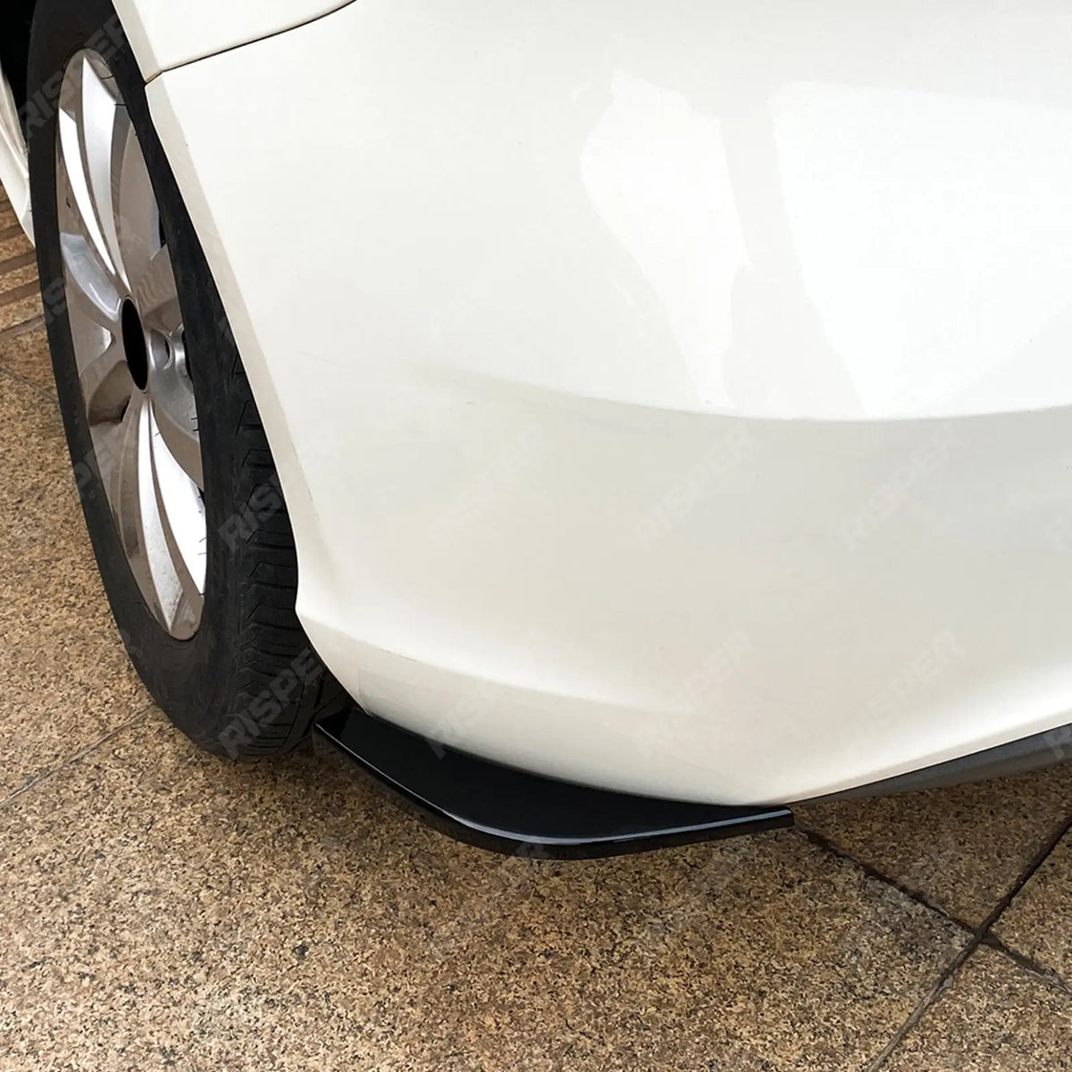 Standard Rear Splitters in Gloss Black For Mercedes A Class W176 2013-2016 Pre Facelift - Rear Bumper Splitters