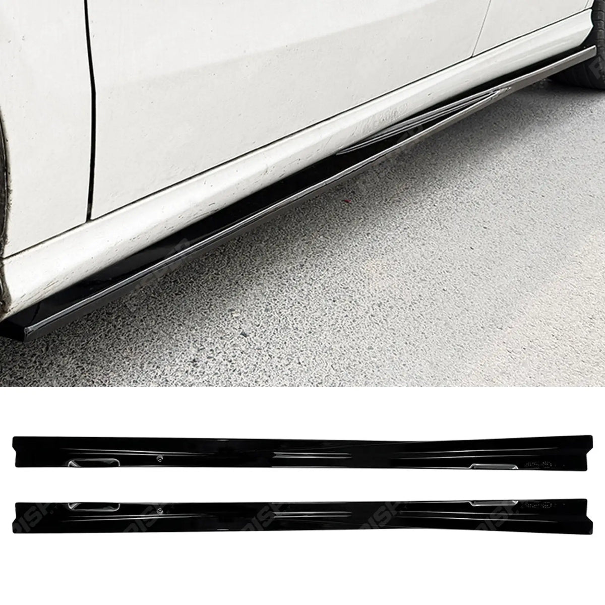 Standard Side Skirts in Gloss Black For Mercedes A Class W176 C117 2013-2018 - Side Skirt Splitters