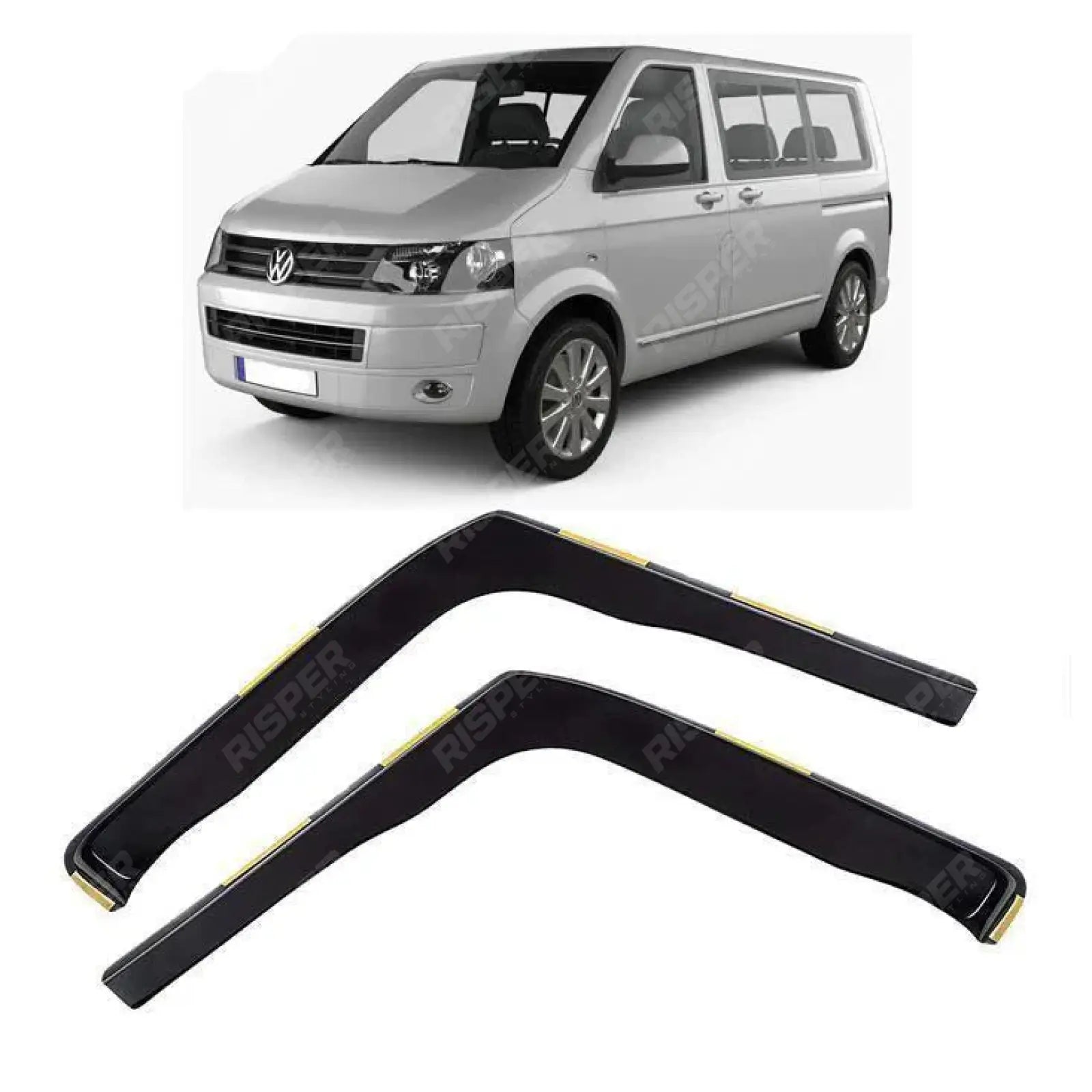 VW Transporter T5 – T6 - T6.1 – Caravelle – 2003 - 2024 – STX Internal Wind Deflectors Main image