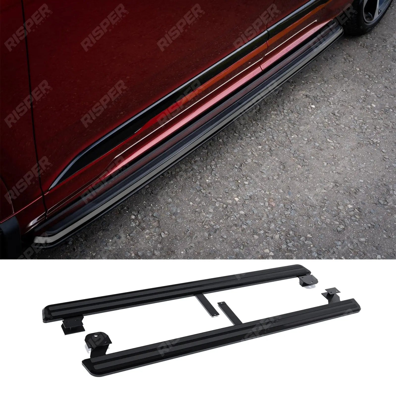 Audi Q7 2016 On Oe Style 2 Running Boards All Black - Pair
