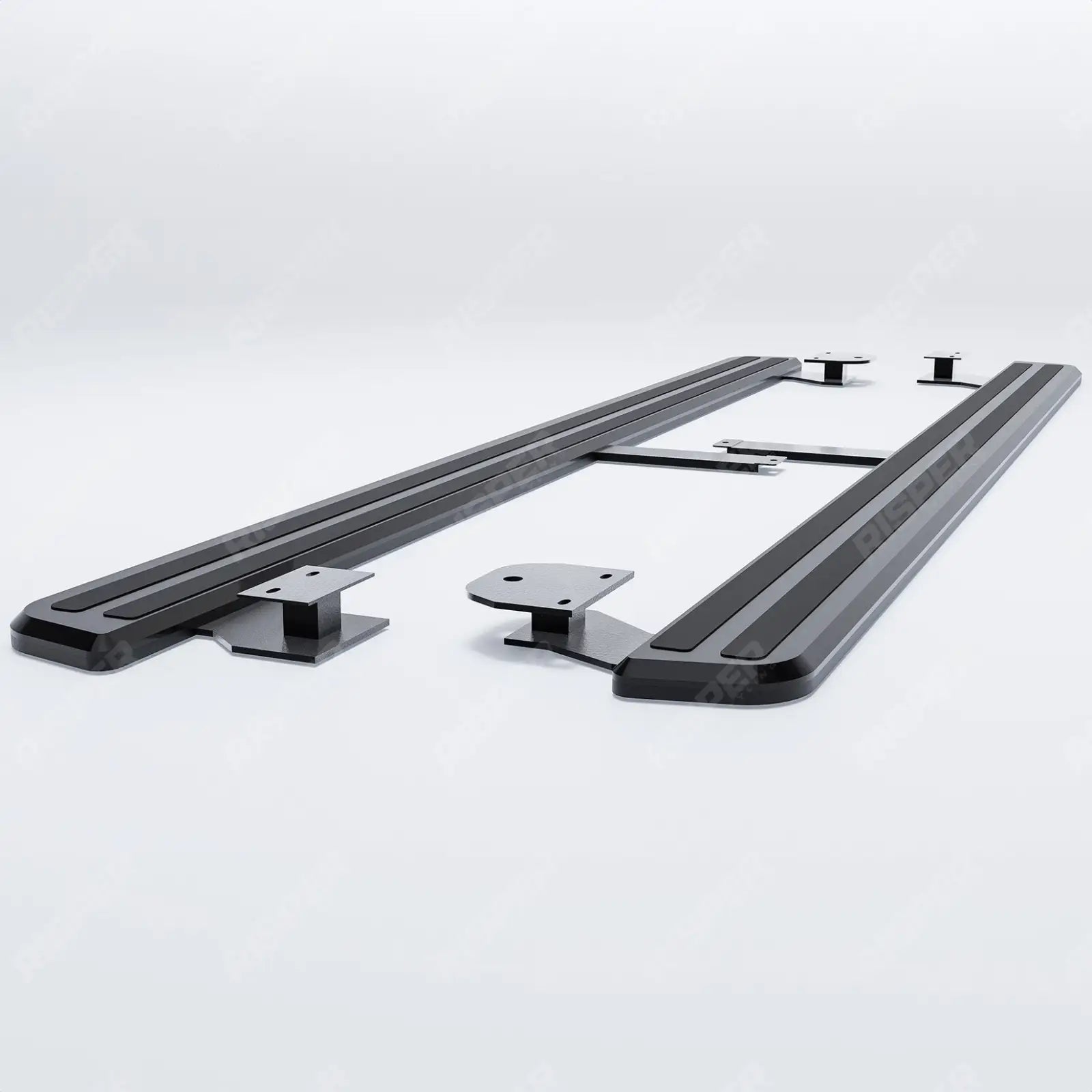 STX Style 2 Running Boards All Black Pair For Audi Q7 2016 On Secondary image