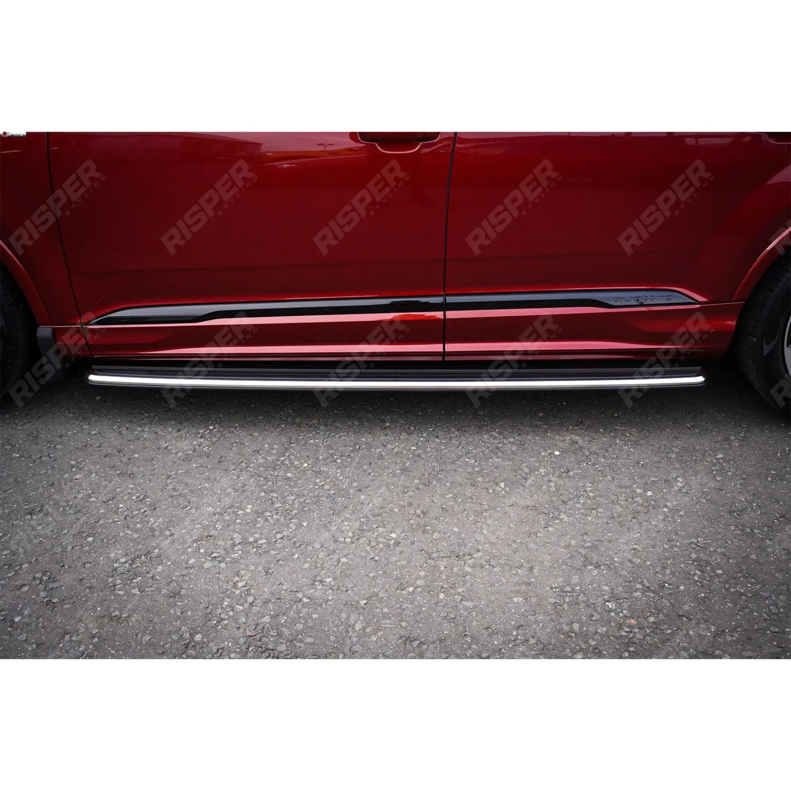 STX Style 2 Running Boards Side Steps Pair Silver For Audi Q8 2019 On Secondary image