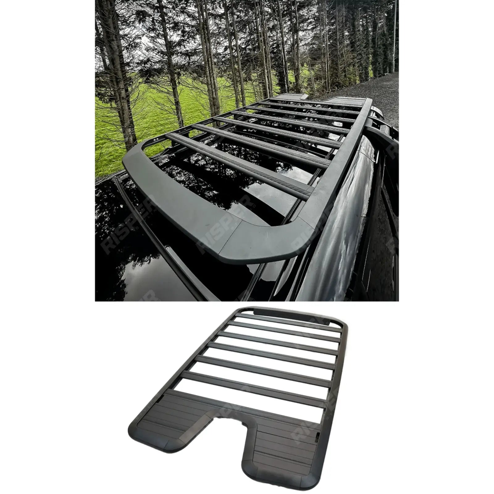 Land Rover Defender 110 L663 2020 On OE Style Black Roof Rack Main image