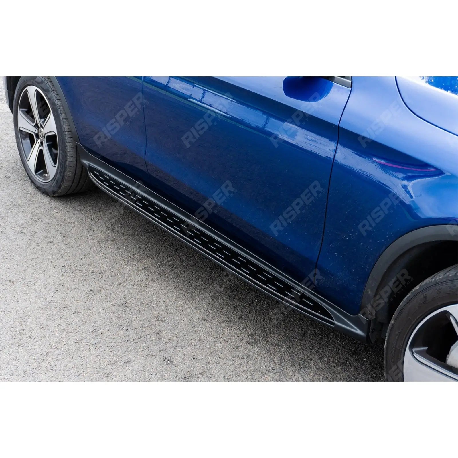 Mercedes GLC X253 2015 - 2022 - OE Style Integrated Side Steps Running Boards In Gloss Black