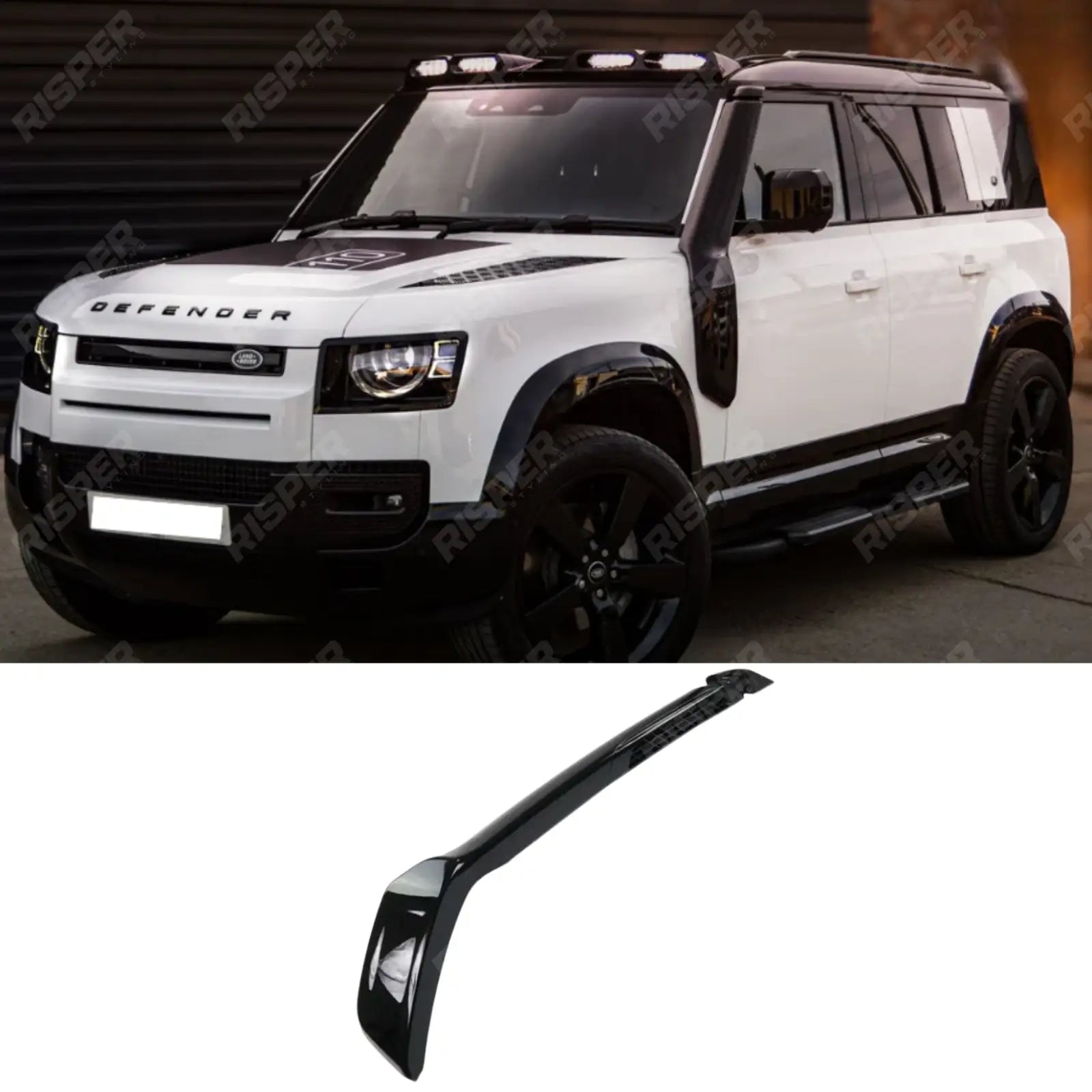 Land Rover Defender 90 & 110 L663 2020 On OEM Style Off-Road Snorkel – Gloss Black Snorkel Main image