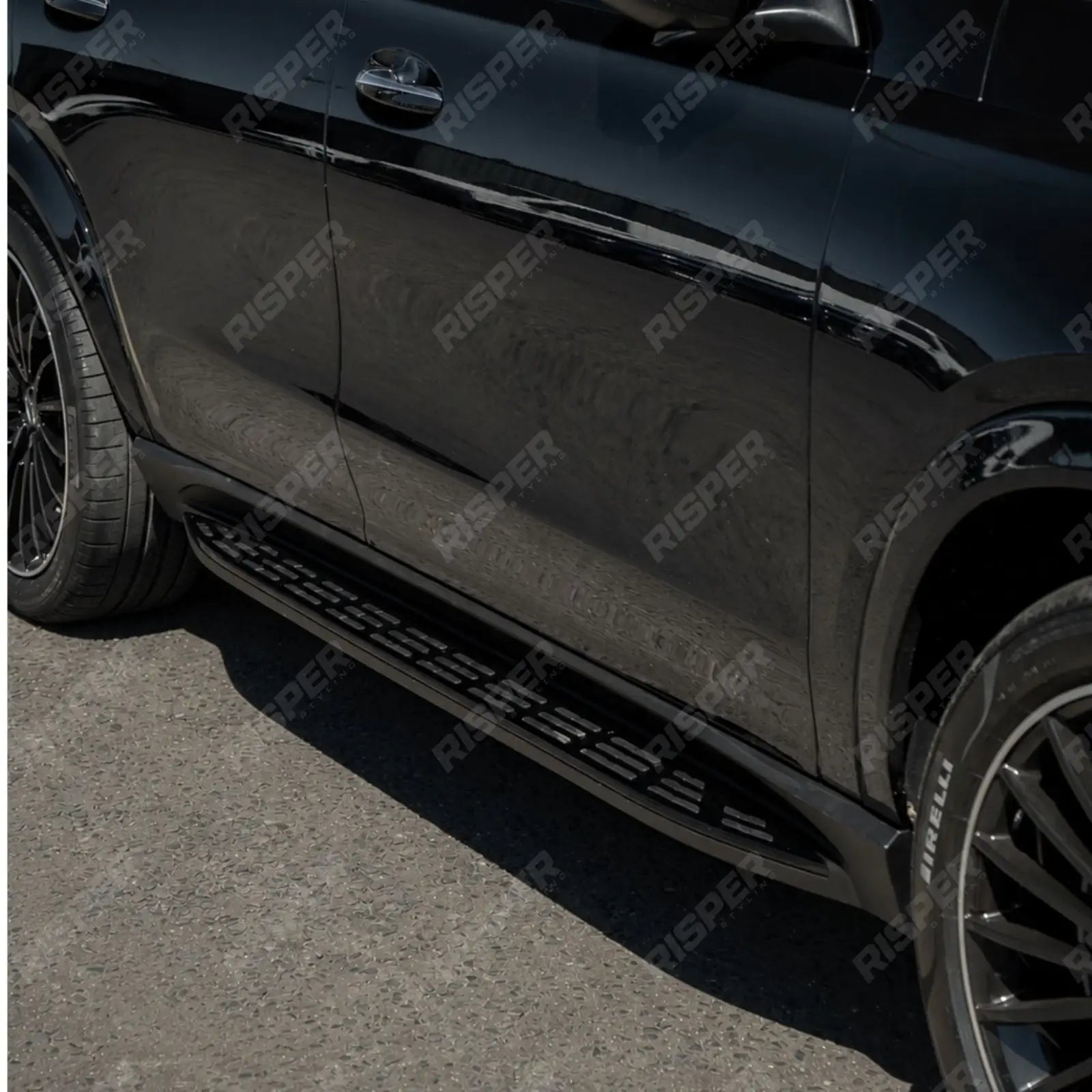 STX STYLE RUNNING BOARDS SIDE STEPS PAIR IN BLACK For MERCEDES BENZ GLE COUPE C167 2020 ON - Side Steps