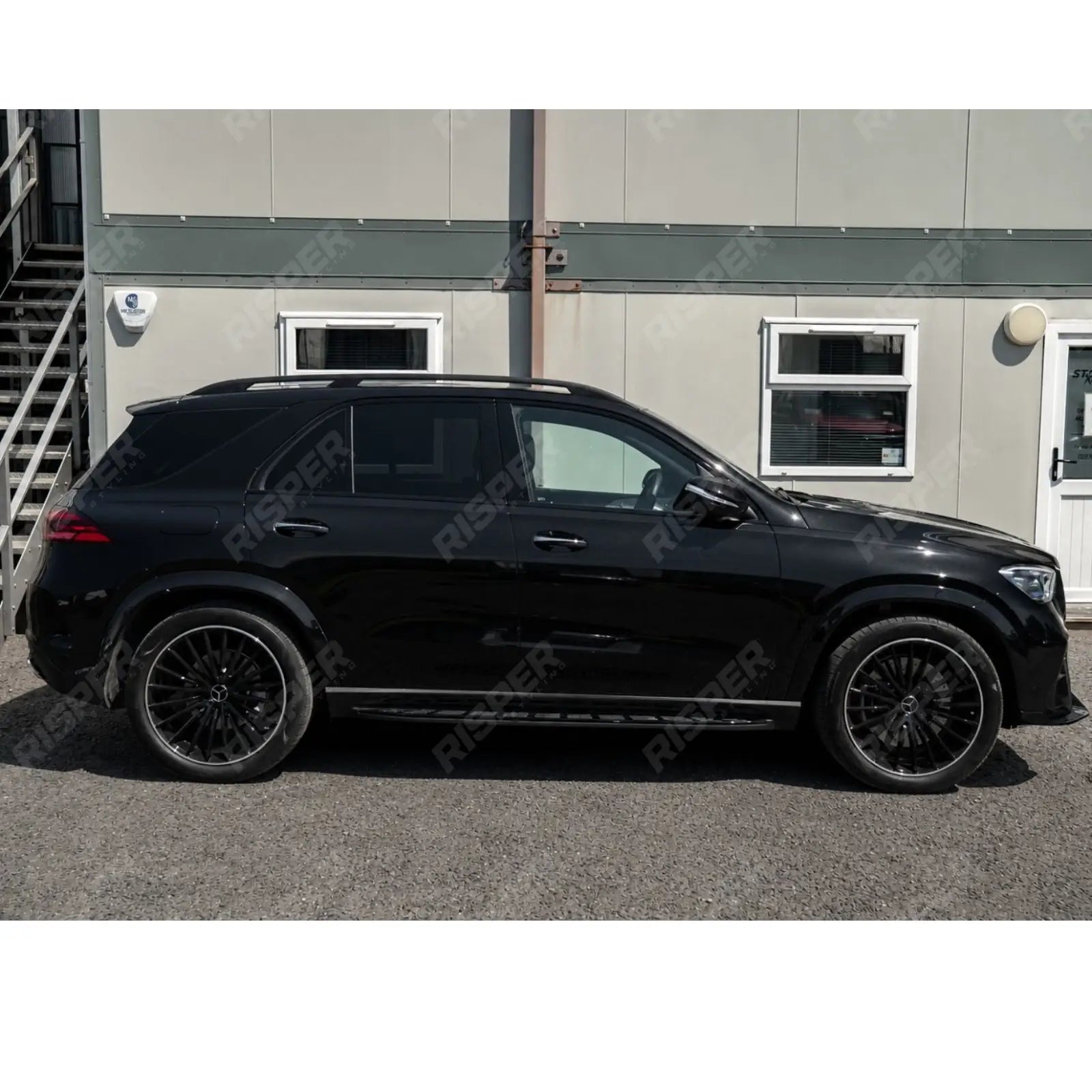 STX STYLE RUNNING BOARDS SIDE STEPS PAIR IN BLACK For MERCEDES BENZ GLE COUPE C167 2020 ON - Side Steps