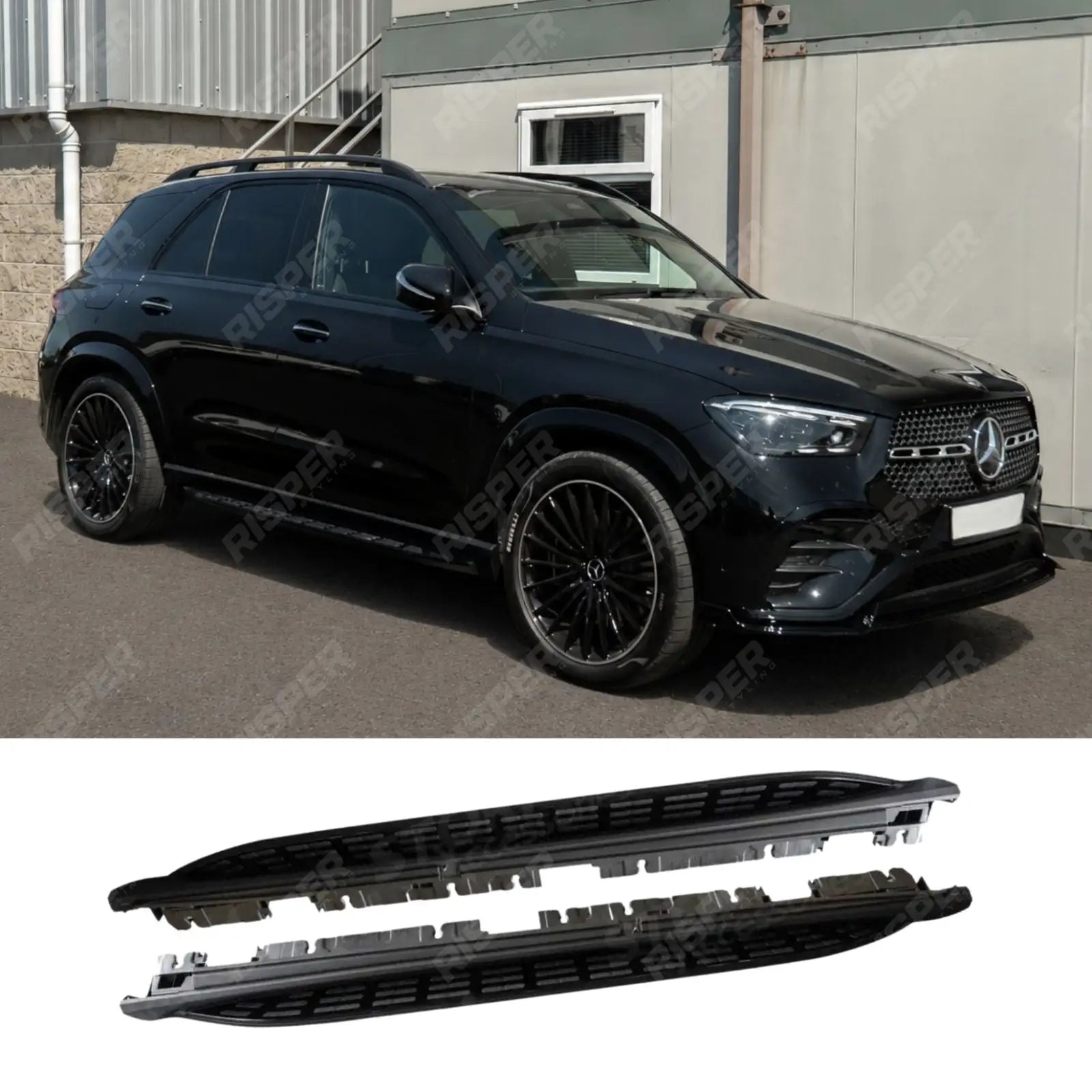STX STYLE RUNNING BOARDS SIDE STEPS PAIR IN BLACK For MERCEDES BENZ GLE COUPE C167 2020 ON - Side Steps