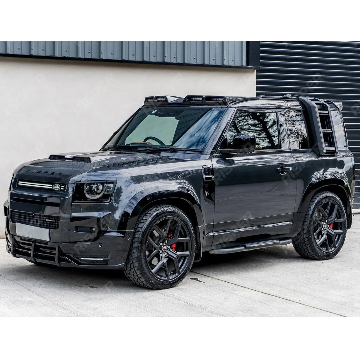 Land Rover Defender L663 90/110/130 2020 On OEM Style Side Roof Ladder - Gloss Black