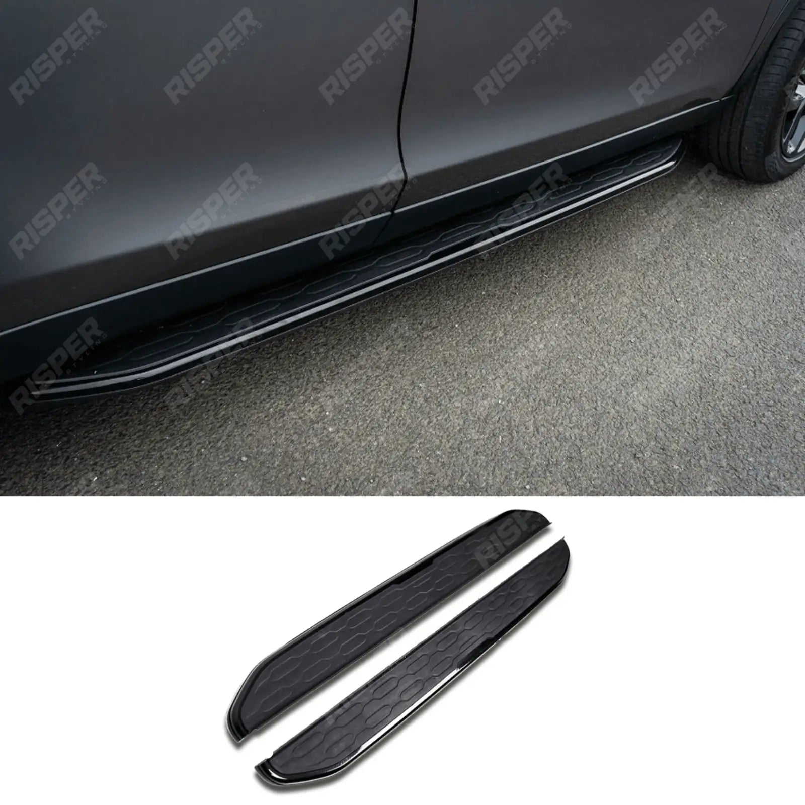 Land Rover Discovery Sport 2014 - 2019 OEM Style Side Steps Running Boards in Black Main image
