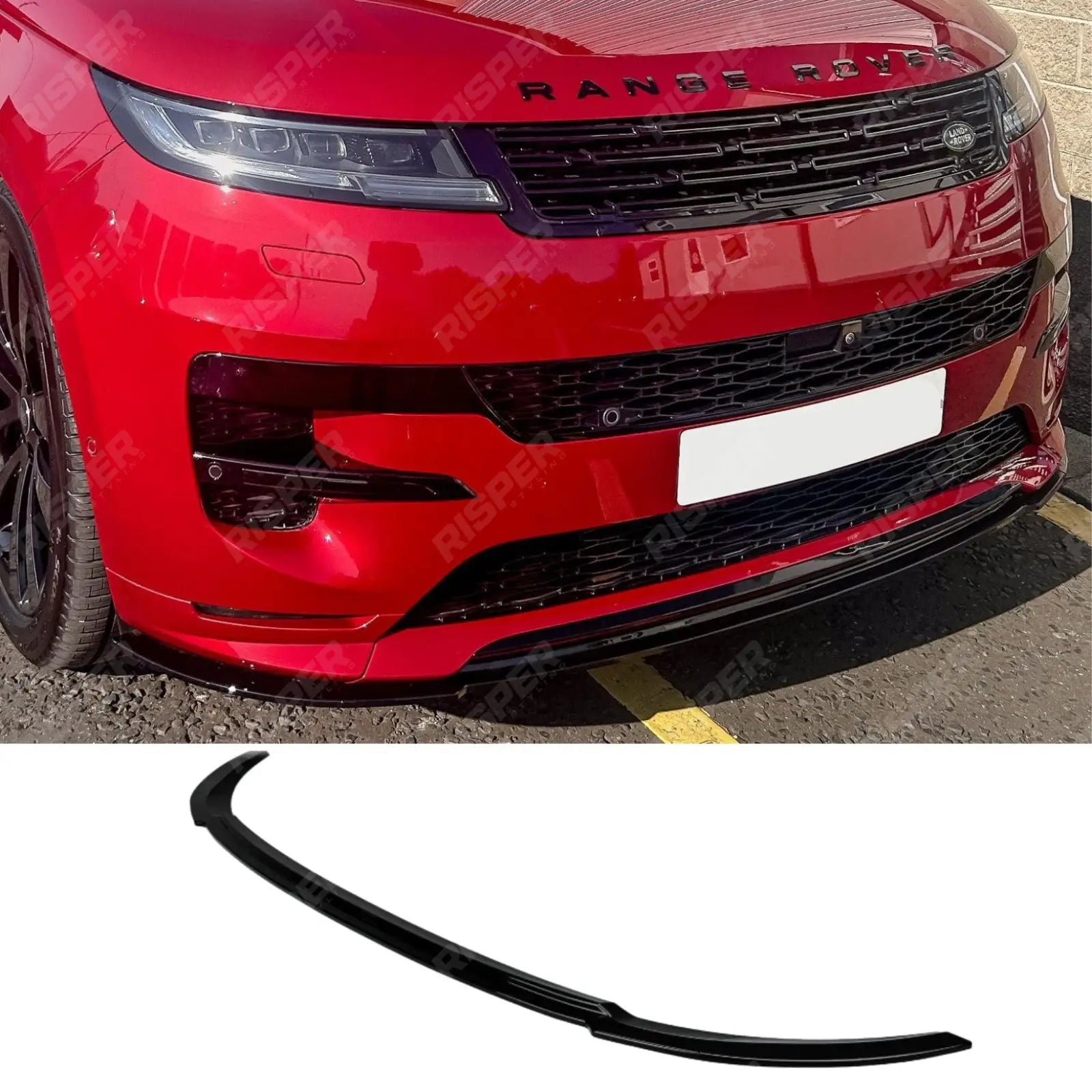 Range Rover Sport L461 2023+ SV Style Front Splitter Lip In Gloss Black Front Splitter Main image