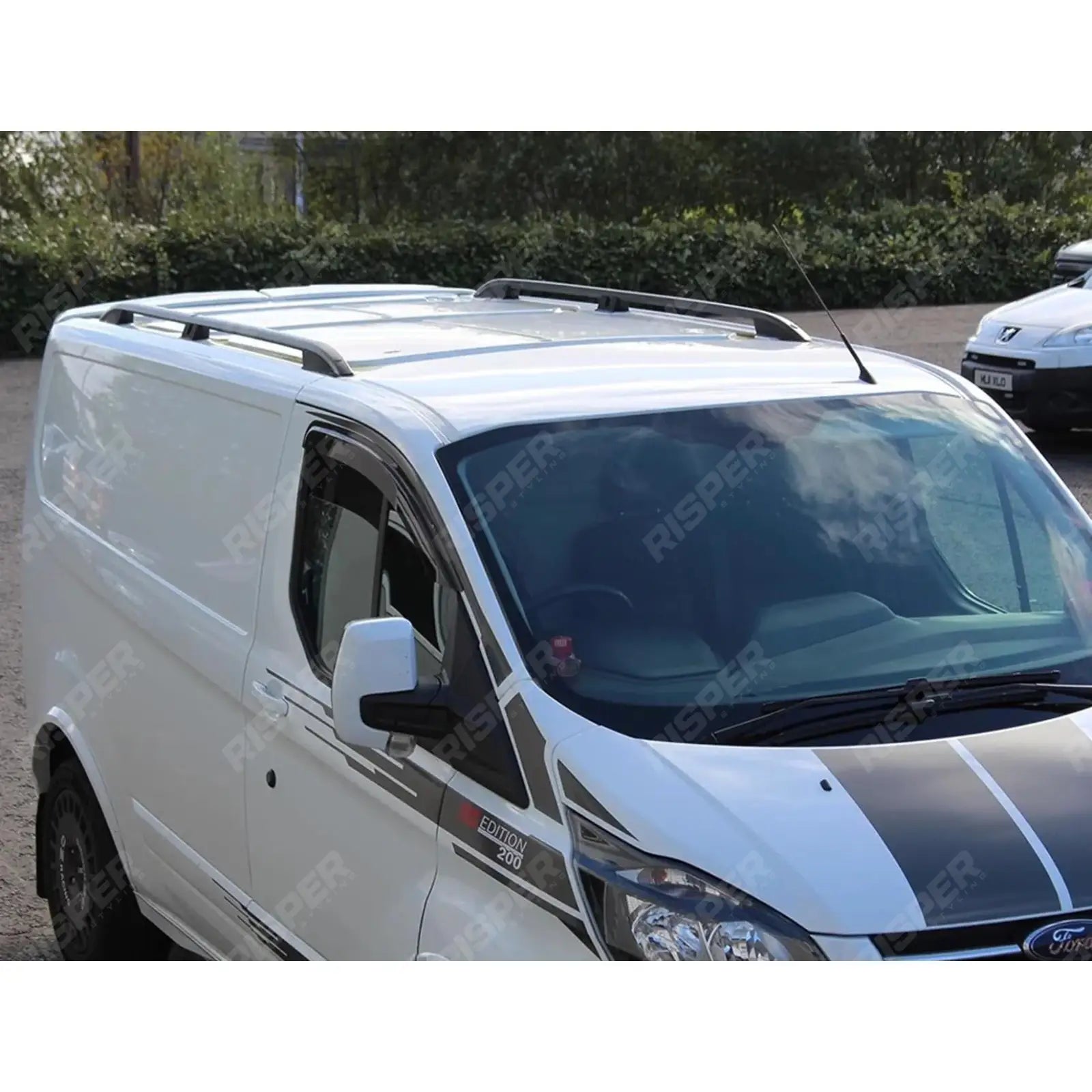 Ford Transit Custom 2013 - 2024 - Swb Aluminium Roof Bars - Roof Rails - Black Main image
