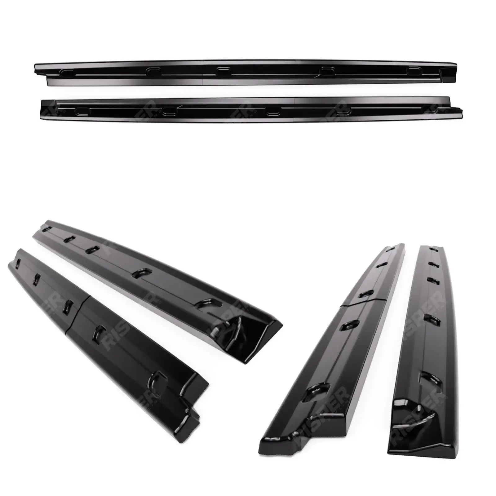 SWB Gloss Black Side Skirt Splitters For Ford Transit Connect 2024+ Secondary image