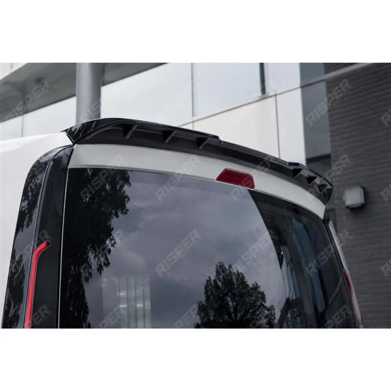 Volkswagen Caddy 2021 on Tailgate Rear Spoiler in Gloss Black - Rear Spoilers