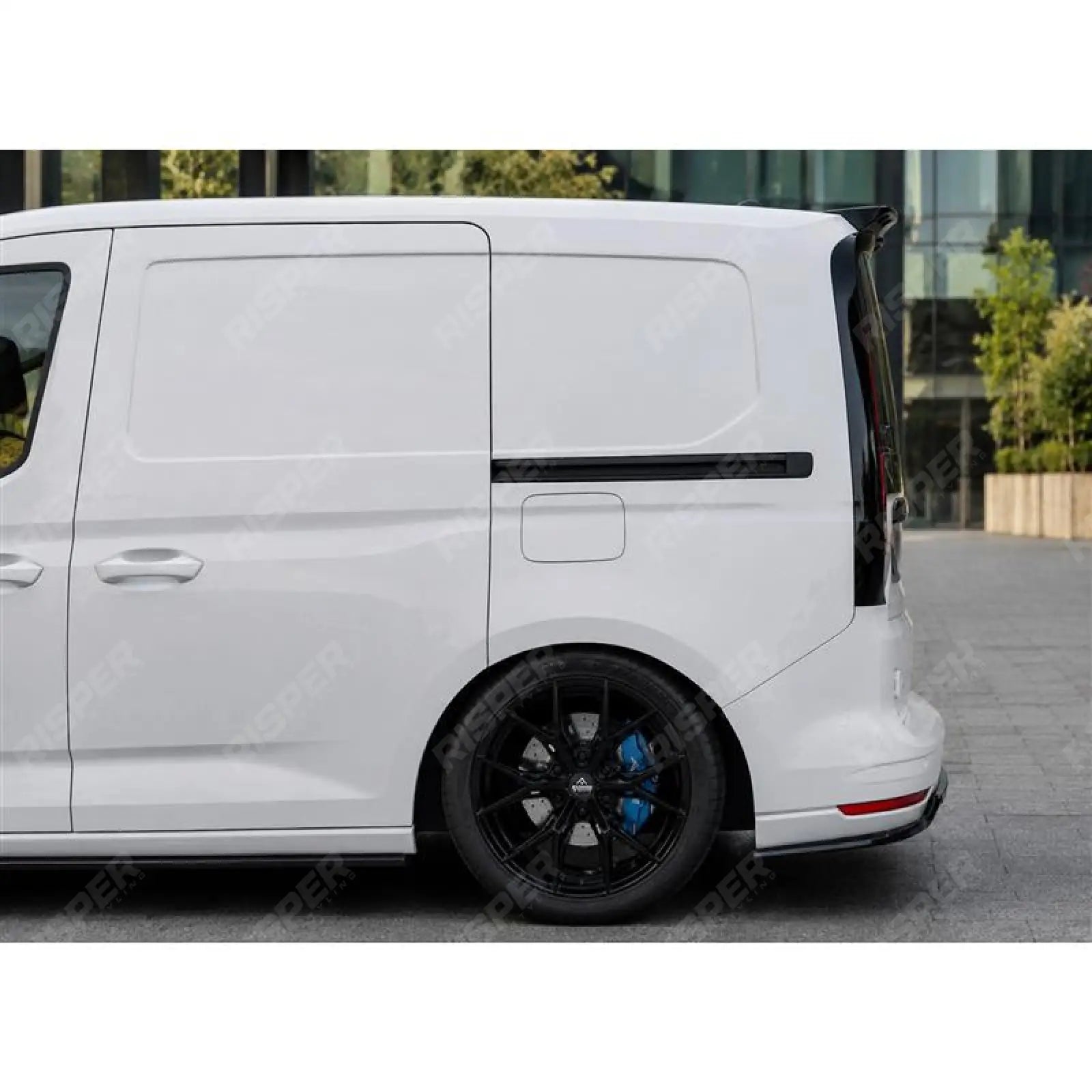 Volkswagen Caddy 2021 on Tailgate Rear Spoiler in Gloss Black - Rear Spoilers