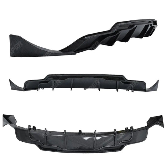 Tesla Model 3 2018 - 2023 Rear Diffuser In Carbon Look