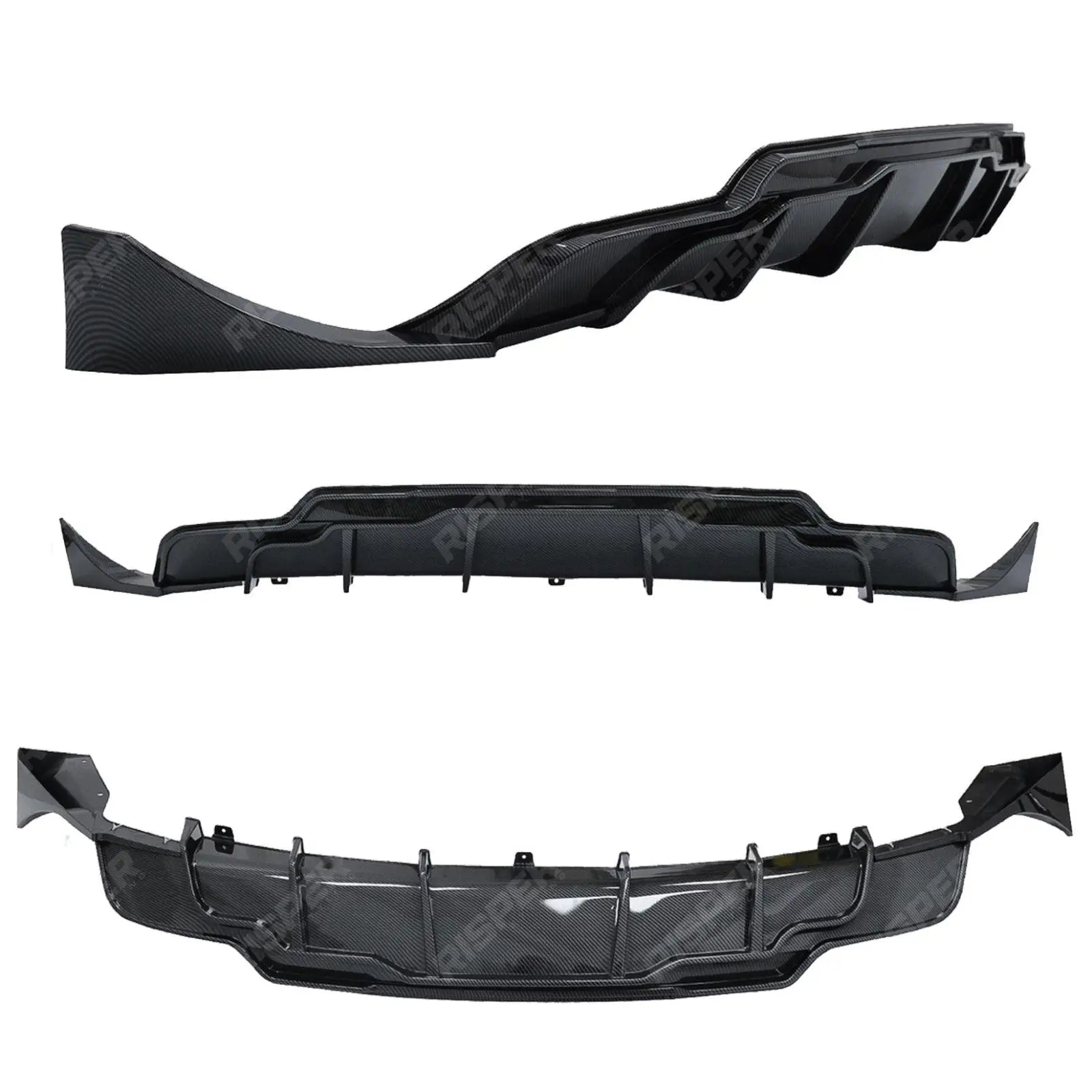 Tesla Model 3 2018 - 2023 Rear Diffuser In Carbon Look