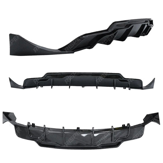 Tesla Model 3 2018 - 2023 Rear Diffuser In Carbon Look