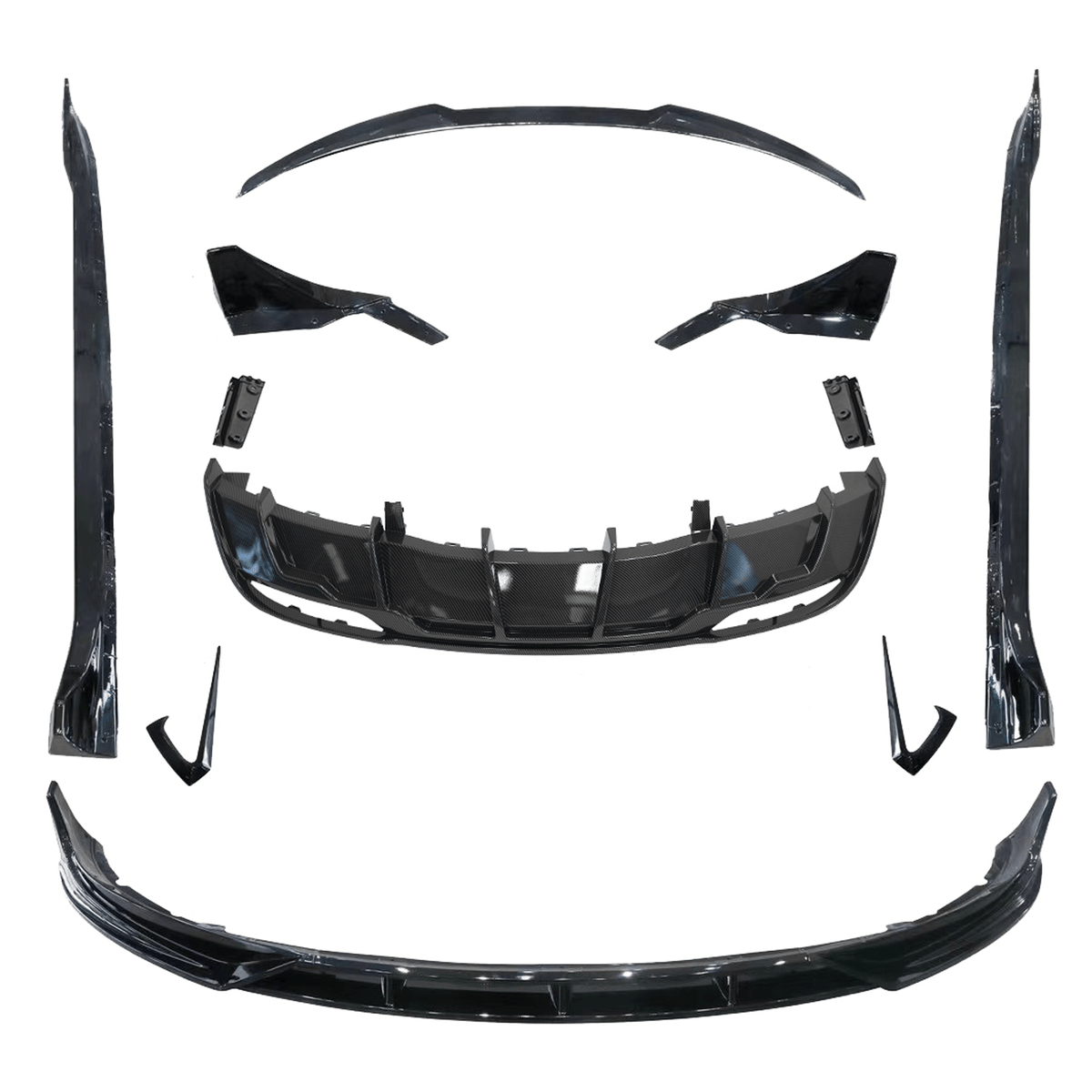 Tesla Model 3 Facelift 2023 On Fast Aero Body Kit - In Carbon Look